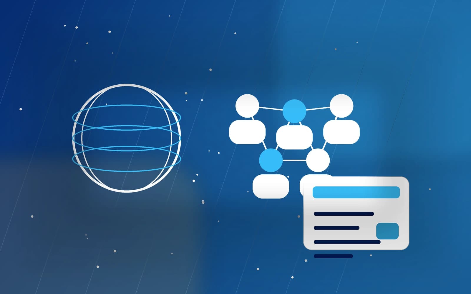 Blue Aphamea visual showing global language collaboration