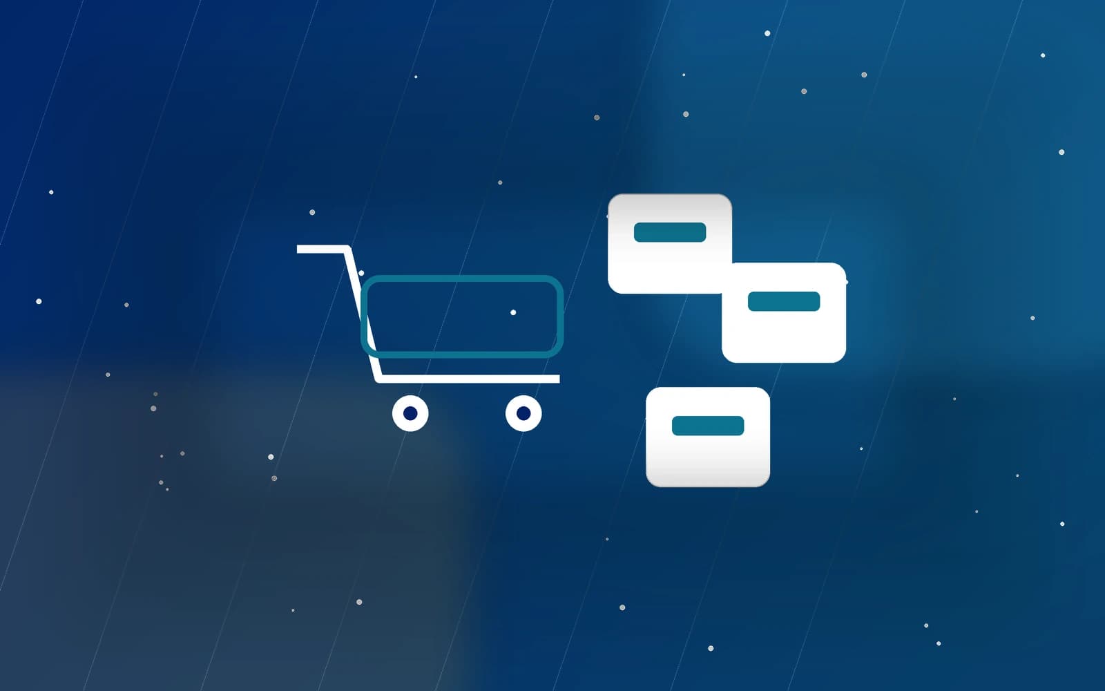 Blue Aphamea visual showing e-commerce localization and shopping