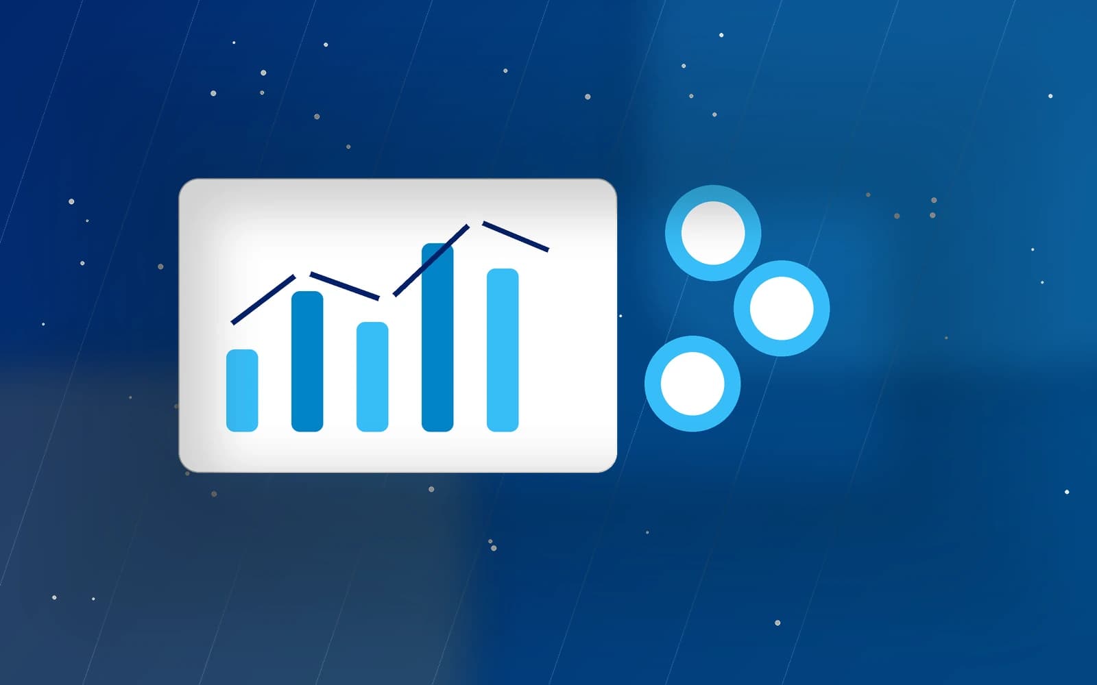 Blue Aphamea visual showing financial charts and data