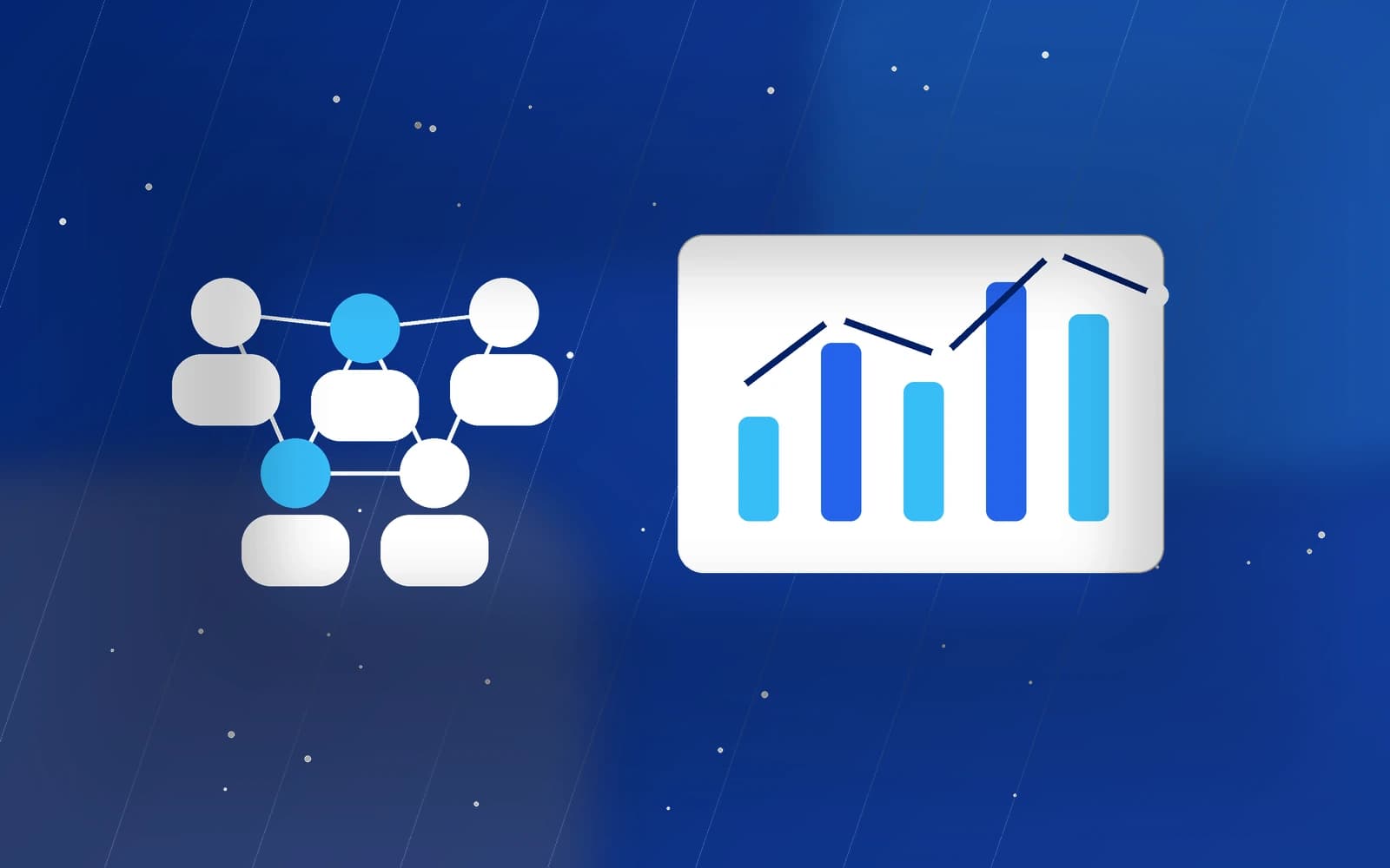 Blue Aphamea visual showing business consulting charts and people